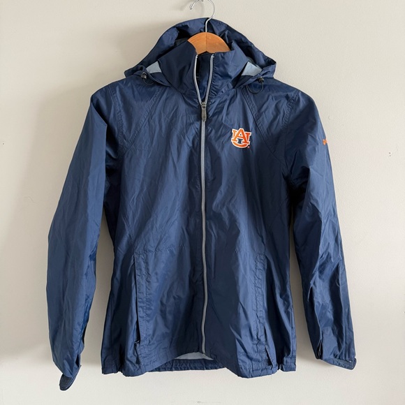 Columbia Jackets & Blazers - Women’s Small Columbia Navy Blue Orange Auburn Windbreaker Rain Jacket